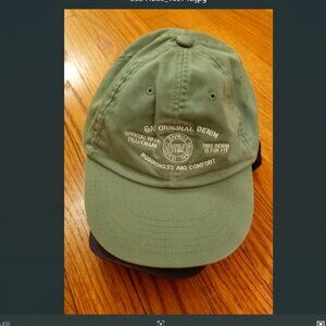 Vintage Gap Hat Brand Logo Adult M Unisex 100% Cotton Wash Green Strapback Adjst